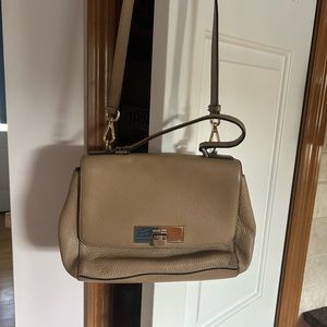 MK Beige Satchel/ Crossbody